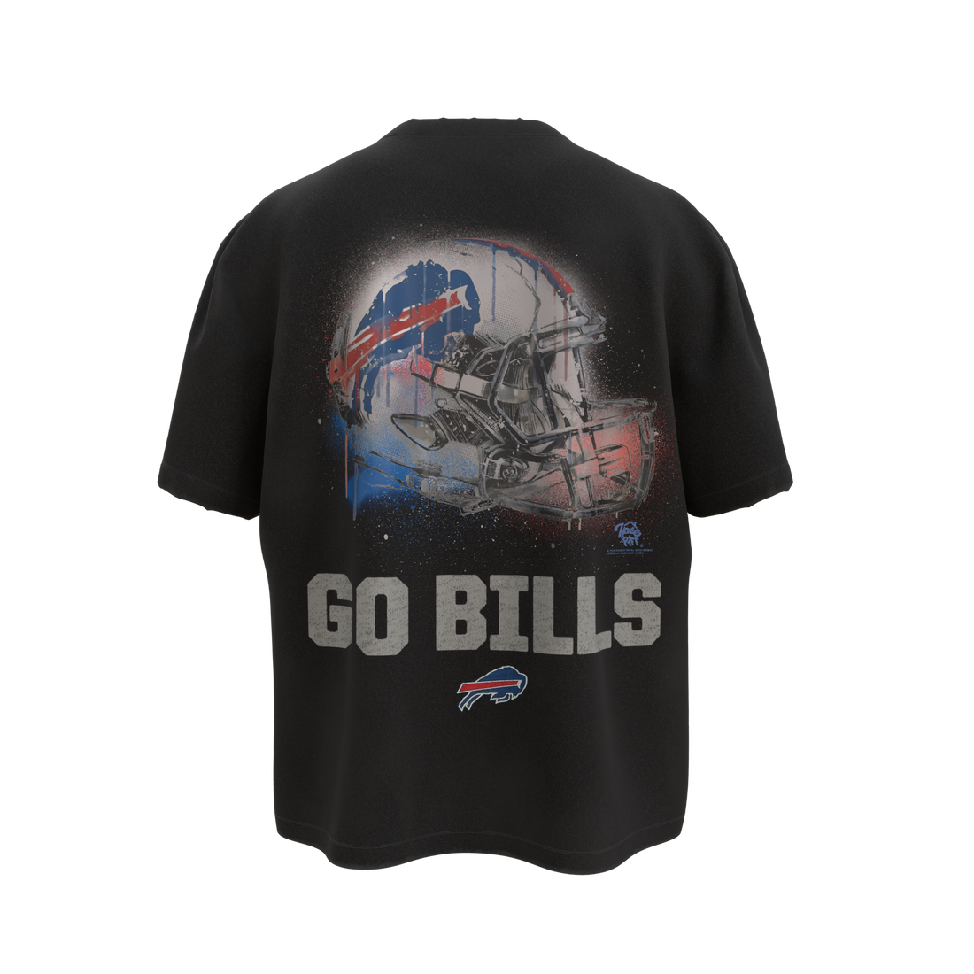 Hop Sports "GO BILLS" Vintage Buffalo Black T-Shirt