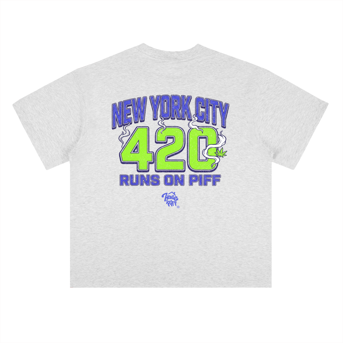 NYC Runs On Piff Gray T-Shirt