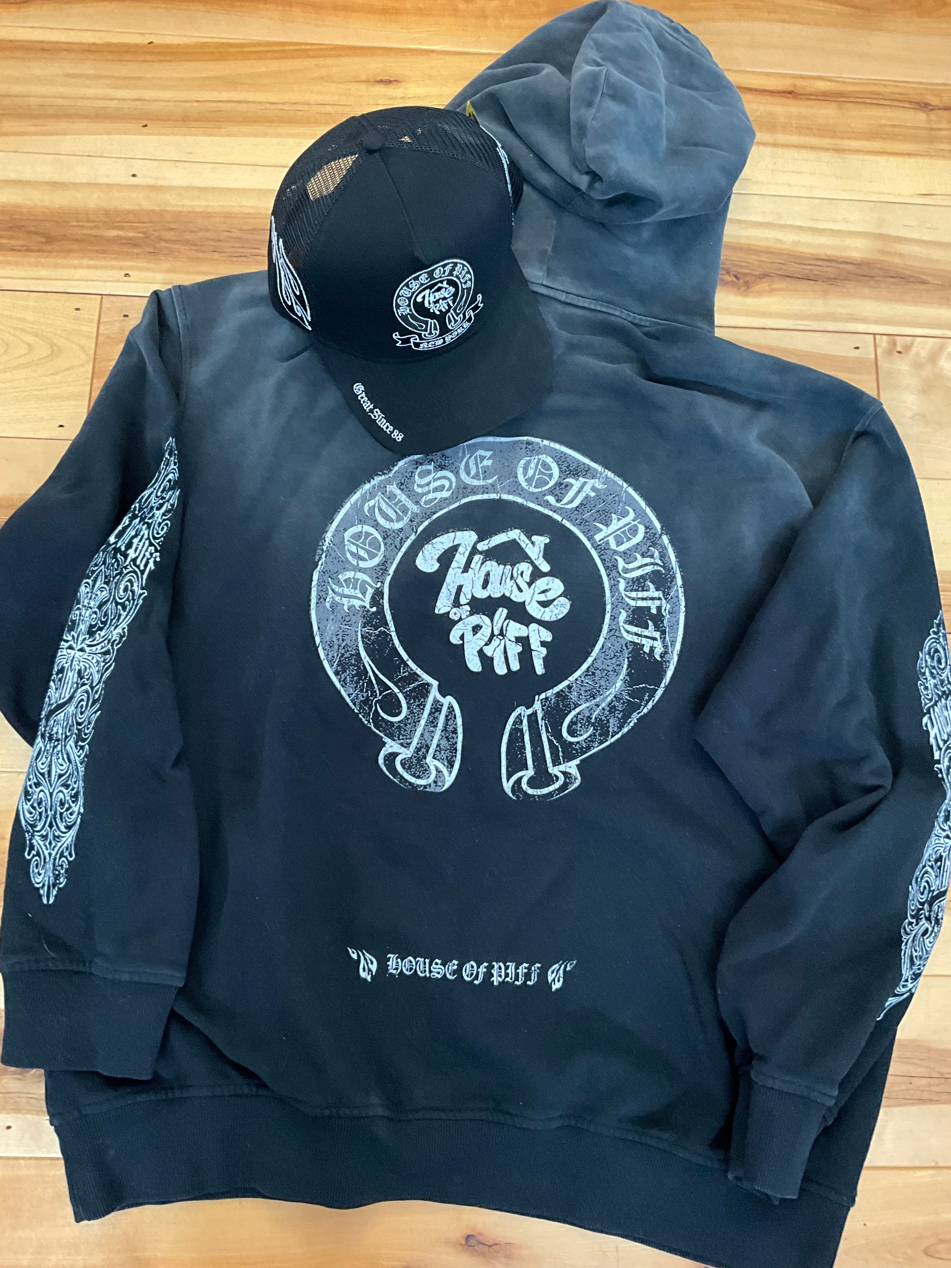 CAPITAL HEARTS ブラックパーカー HOP Hearts Black Hoodie