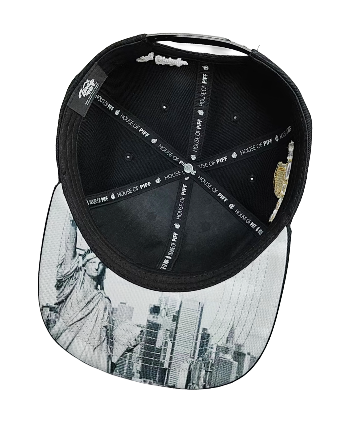 NY Gritty Committee Black Snap Back Hat w/pin HOUSE OF PIFF