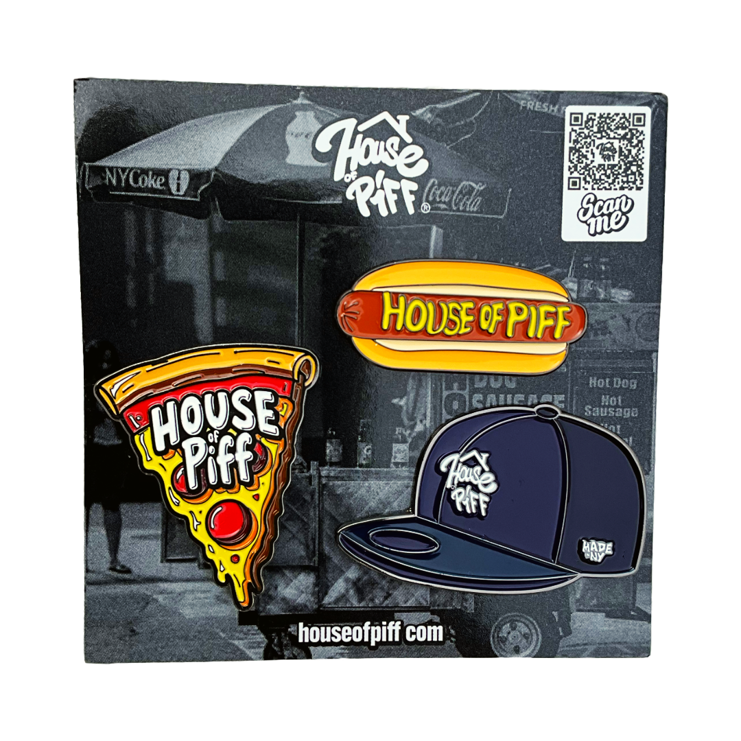 House Of Piff Collectible Pin Set 3 Pins HOUSE OF PIFF