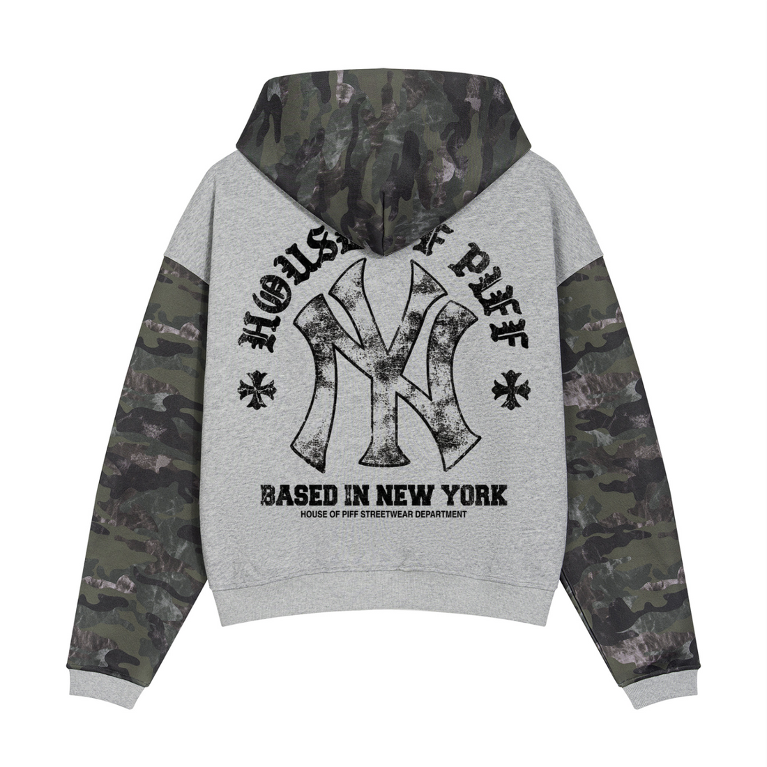 NY Warfare Camoflauge Full Zip Hoodie