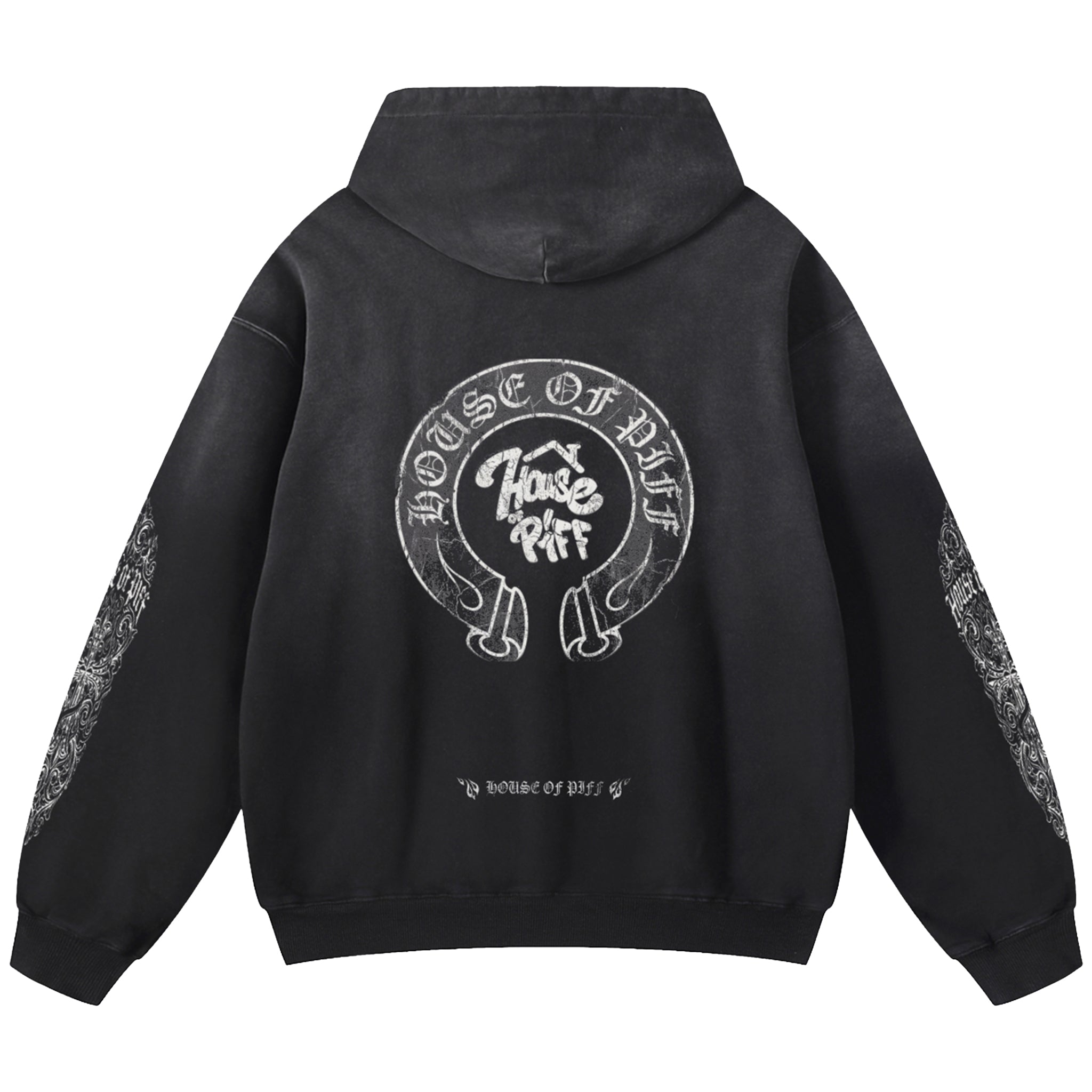 HOP Hearts Black Hoodie